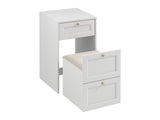 Rosello Schlafzimmer-Set 7-teilig – Platzsparendes Schrankbett-System in Weiß mit Schminktisch