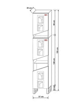 Vitrine - Präsentieren Sie Ihre Sammlerstücke stilvoll (Vitrine, 1-St., Premium -R6) - ROYAL24_MARKT