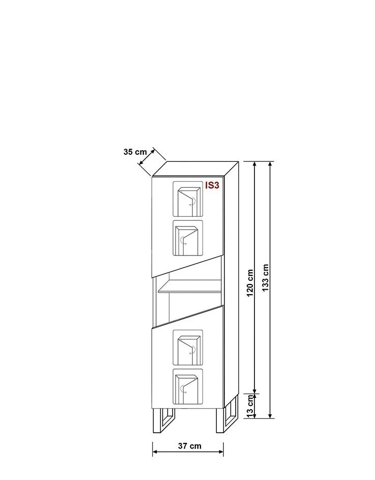 Vitrine - Unvergleichliche Schönheit und Eleganz (Vitrine, 1-St., Premium - R7)