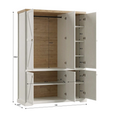 Bellmont Schlafzimmer-Set 5-teilig – Klassische Eleganz in Opalweiß / Cremona Eiche
