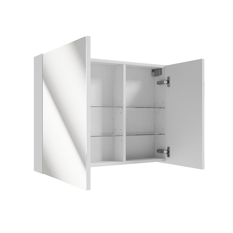 Badezimmer Set - Rietti 80 cm - Weiß Hochglanz - ROYAL24_MARKT