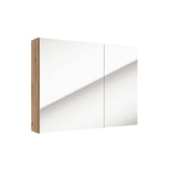 Badespiegelschrank - SALSA E80 - Schwarz Matt / Eiche Gold - ROYAL24_MARKT