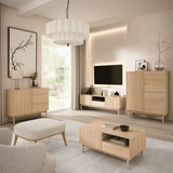 Savira Stilvoller Couchtisch mit Stauraum in Cremona Eiche – Modernes Premium-Design