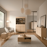 Savira Stilvoller Couchtisch mit Stauraum in Cremona Eiche – Modernes Premium-Design