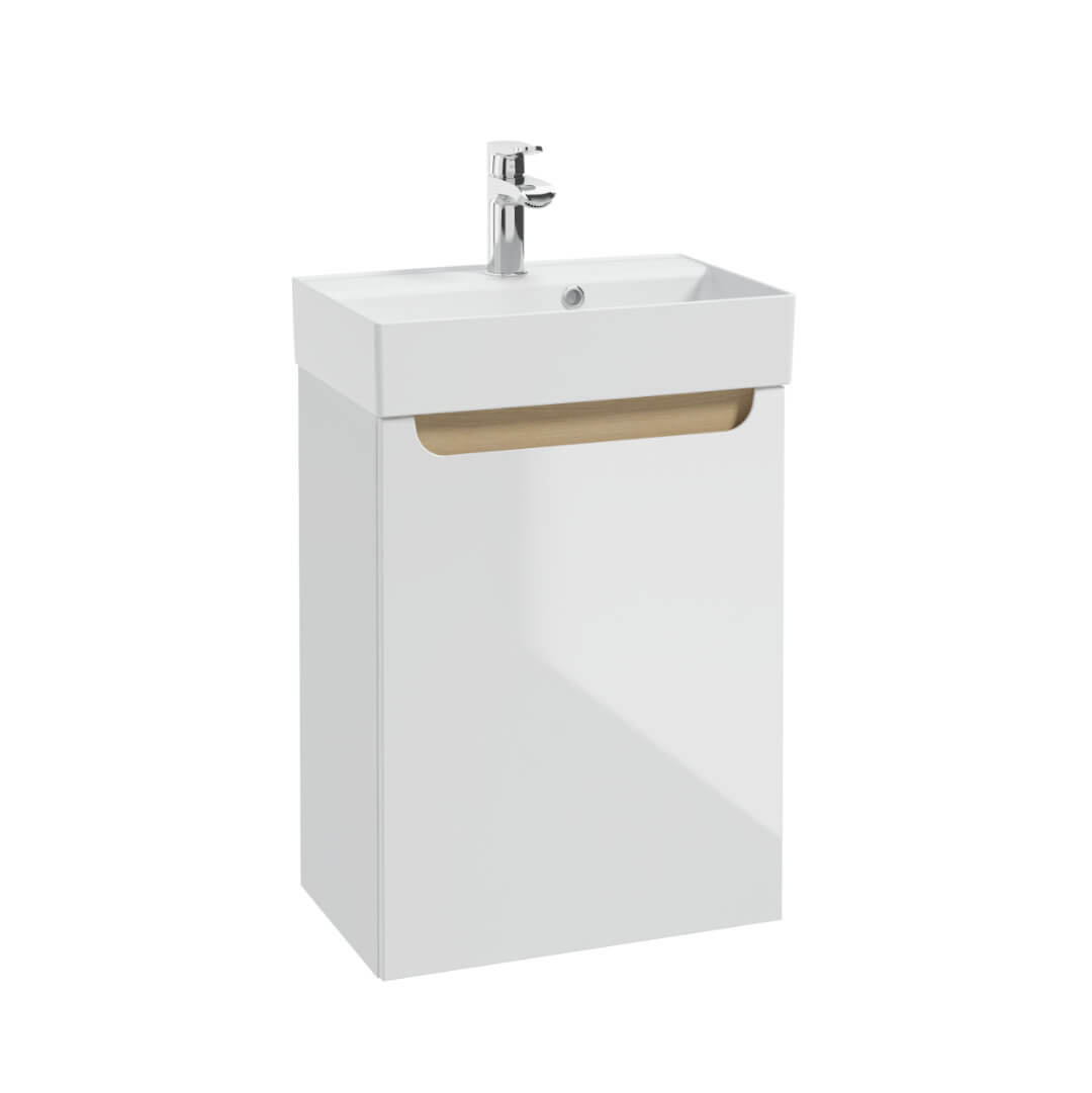 Waschbeckenunterschrank - STILLA D60,D50,D40 - Weiß Hochglanz