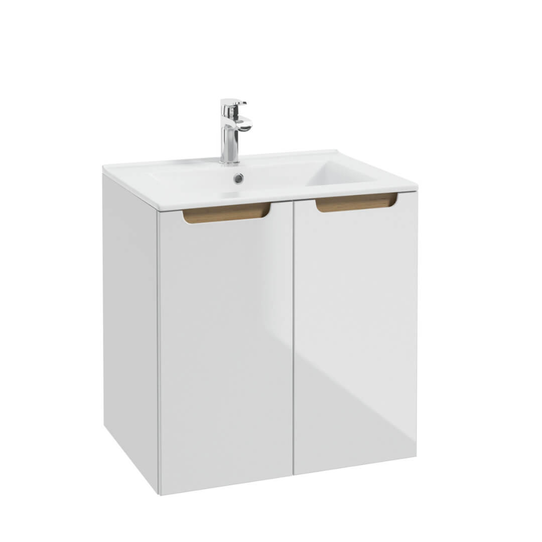 Waschbeckenunterschrank - STILLA D60,D50,D40 - Weiß Hochglanz