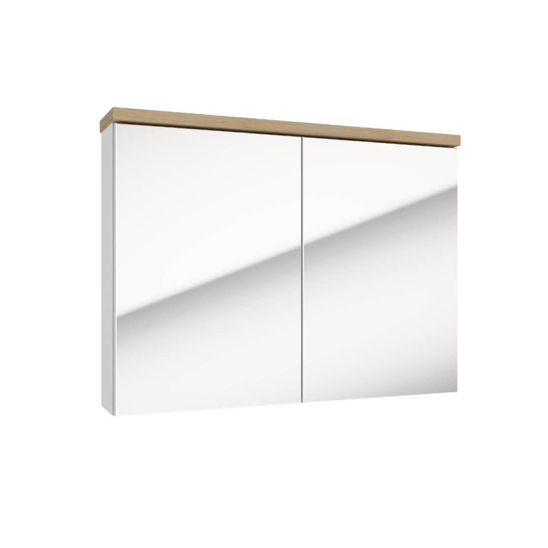 Spiegelschrank - STILLA E60,E80 - weißer Hochglanzlack