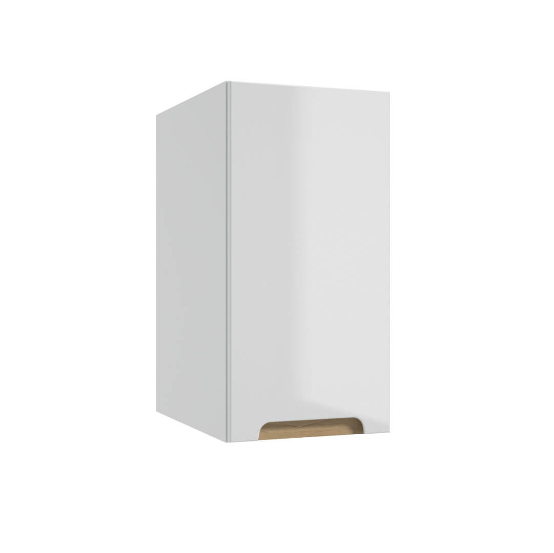 Hochschrank - für Badezimmer - STILLA A30 - weiß Hochglanz