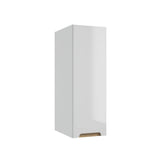 Hochschrank - für Badezimmer  - STILLA C30 - weißer Hochglanzlack - ROYAL24_MARKT