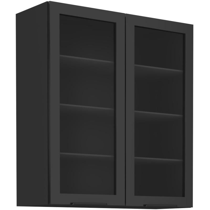 Glashängeschrank 80 GS-90 2F - SIENA - Perfekte Harmonie aus Glas und Funktion. - ROYAL24_MARKT