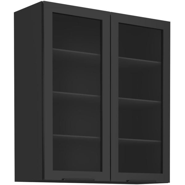 Glashängeschrank 80 GS-90 2F - SIENA - Perfekte Harmonie aus Glas und Funktion. - ROYAL24_MARKT