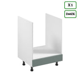 Winkelküche - Sorento - Weiß Grün (Matt) - K52-330×210 cm - ROYAL24_MARKT