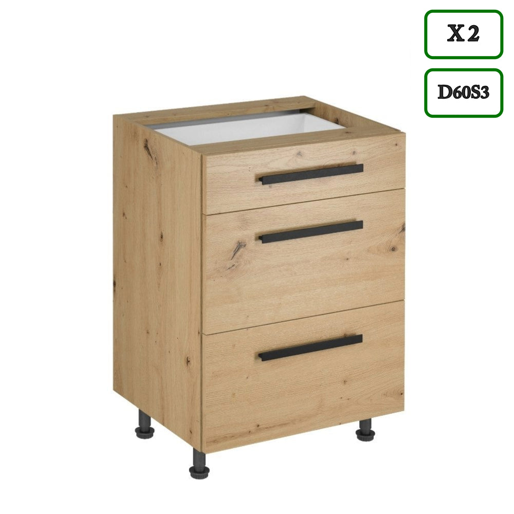 Küchenzeile - Langen - Artisan Eiche - K50-G360 cm - ROYAL24_MARKT