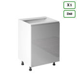 Winkelküche - Aspen - Grau (Hochglanz) - K55-330×210 cm - ROYAL24_MARKT