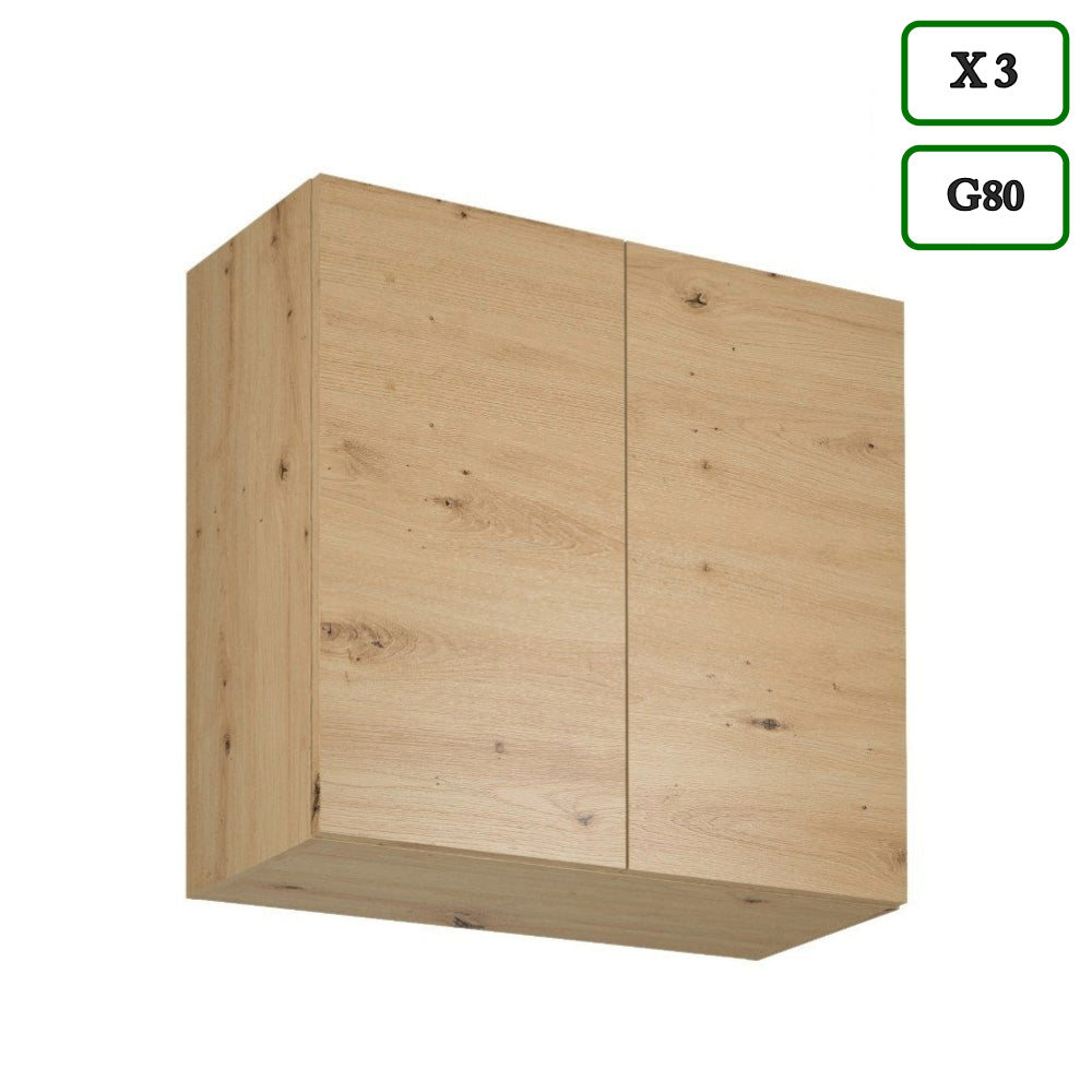Küchenzeile - Langen - Beige-Artisan Eiche - K50-G360 cm - ROYAL24_MARKT