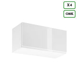 Winkelküche - Aspen - Weiß (Hochglanz) - K55-330×210 cm - ROYAL24_MARKT