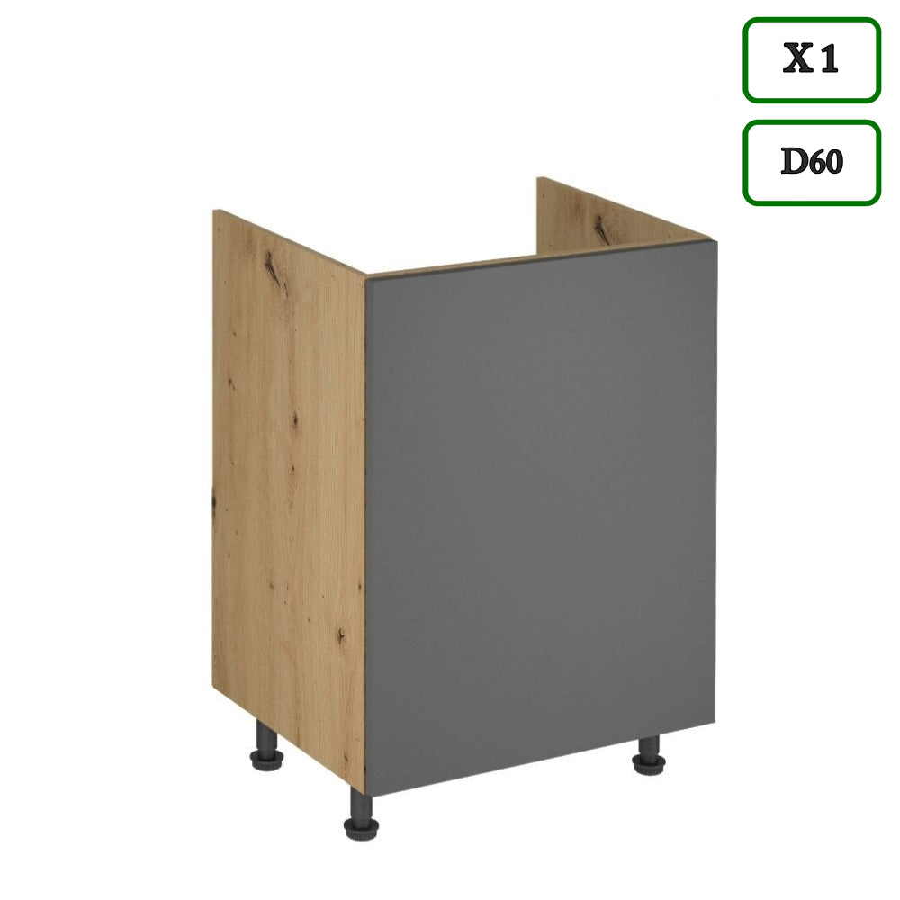 Küchenzeile - Langen - Grau - K50-G360 cm - ROYAL24_MARKT