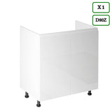 Winkelküche - Aspen - Weiß (Hochglanz) - K55-330×210 cm - ROYAL24_MARKT
