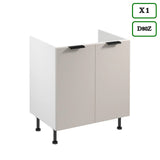 Winkelküche - Sorento - Weiß Beige (Matt) - K51-330×210 cm - ROYAL24_MARKT