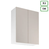 Winkelküche - Sorento - Weiß Beige (Matt) - K51-330×210 cm - ROYAL24_MARKT