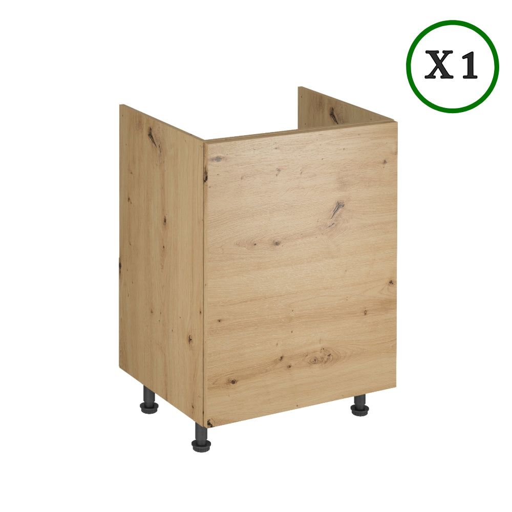 Küchenzeile - Langen - Grau-Artisan Eiche - K23-G180-200-240 cm - ROYAL24_MARKT