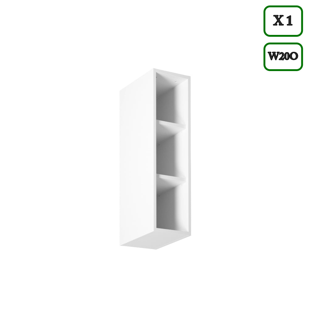 Küchenzeile K91-G320 - Aspen Weiß - Platzsparend und stilvoll zugleich - ROYAL24_MARKT