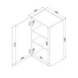 Hängeschrank W40 P/L - Zivora - Zeitlose Küchenlösung