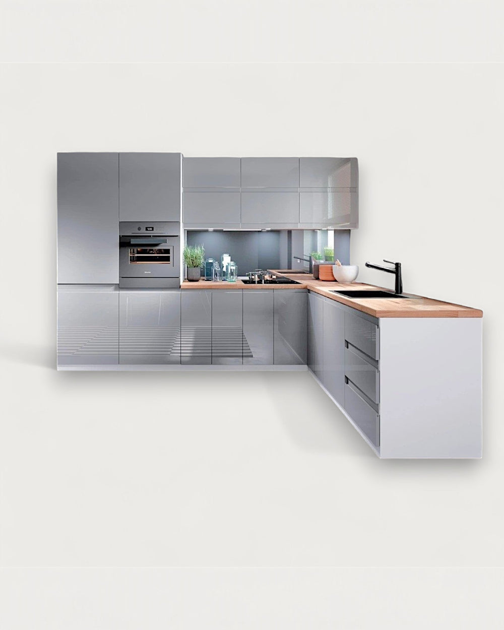 Winkelküche – Velmora Grau – K31-G300 L