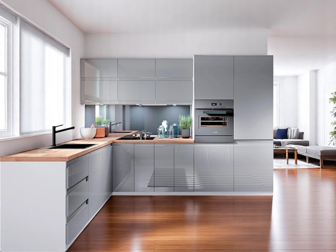 Winkelküche - Aspen Grau - K31-G300 R - ROYAL24_MARKT