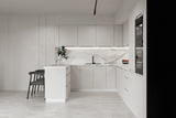 Küchenzeile - KS27-G390x260 – Zivora Hellgrau - Komfort und Design perfekt vereint