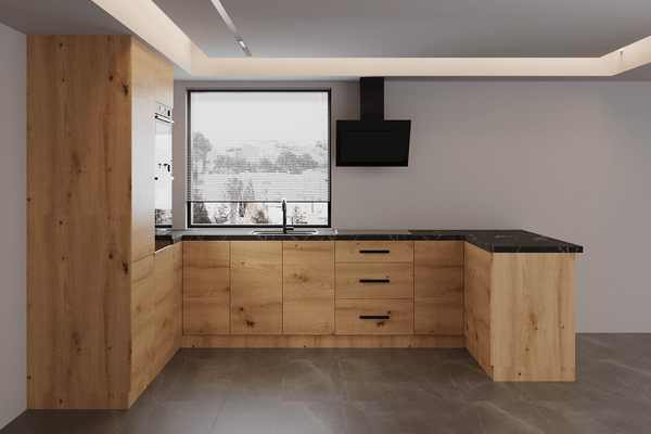 Küchenzeile in U-Form K103-G680 - Langen Artisan - Praktisch und stilvoll zugleich - ROYAL24_MARKT