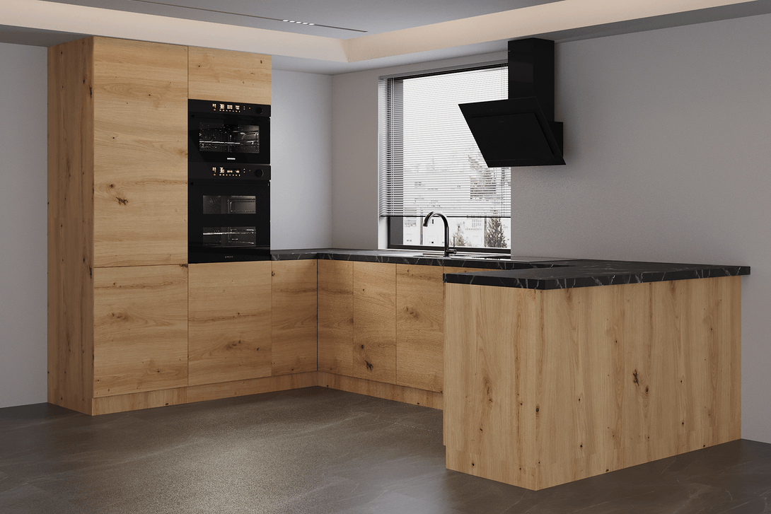 Küchenzeile in U-Form K103-G680 - Langen Artisan - Praktisch und stilvoll zugleich - ROYAL24_MARKT