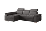 Ecksofa Toronto – Grau – Ottomane links
