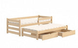 Kinderbett 184 cm  - Natürliches Kinderbett mit praktischen Features. - ROYAL24_MARKT