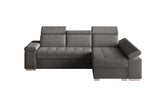 Ecksofa Toronto – Grau – Ottomane rechts