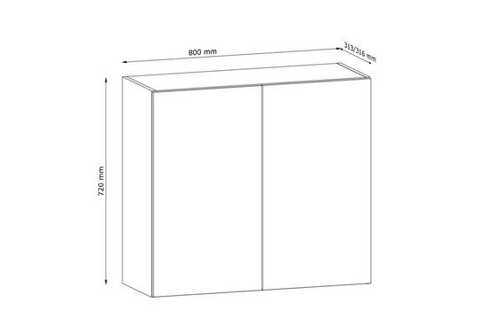Hängeschrank 80 cm - Langen G80
