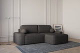 Ecksofa Oval – Schwarz