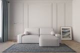 Ecksofa Oval – Hellgrau