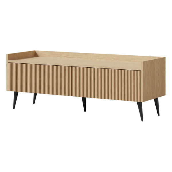 Ademo TV-Lowboard 120 cm mit 2 Klappen – Frühlingseiche