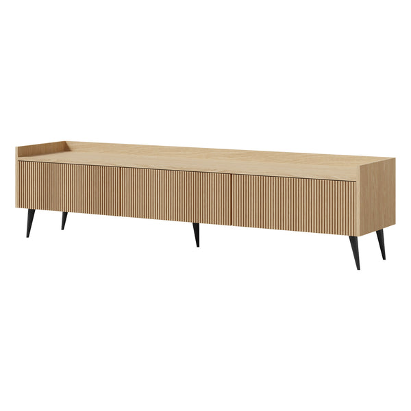 Ademo TV-Lowboard 180 cm mit 3 Klappen – Frühlingseiche