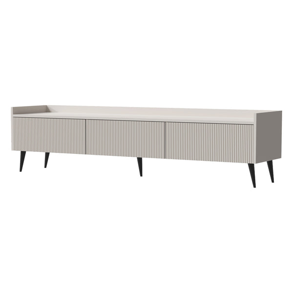 Ademo TV-Lowboard 180 cm mit 3 Klappen – Kaschmir