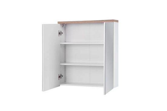 Badezimmerspiegelschrank - Badschrank - Bali White - Elegantes modernes Design.