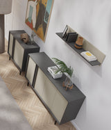 Alsy Sideboard in Anthrazit / Hellbeige – Ansicht 2