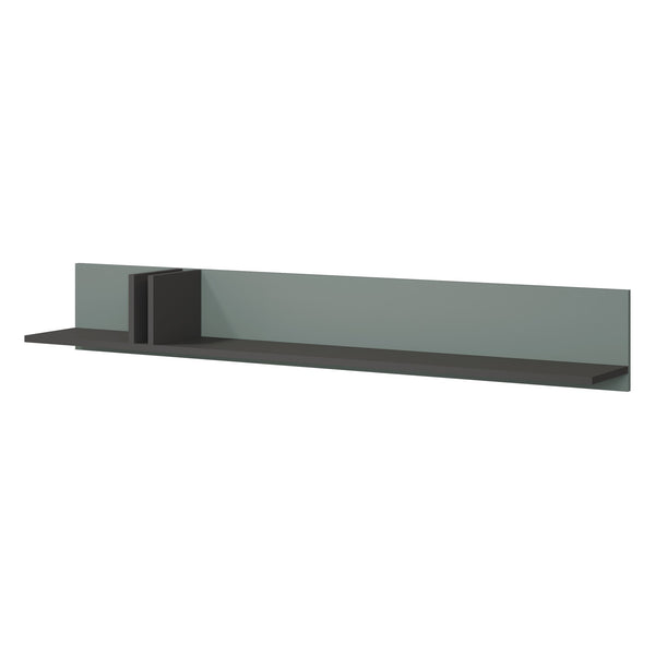 Alsy Wandregal 150 cm – Anthrazit / Aloe