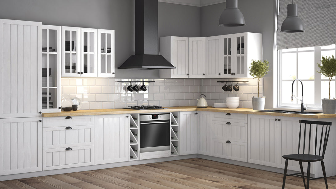 Winkelküche - L-Form Provence Andersen Kiefer - K5-G390×290 cm. - ROYAL24_MARKT