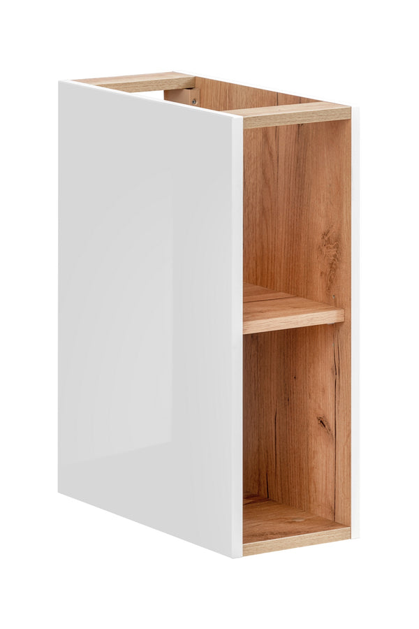 Aufsatzschrank für die Waschtischplatte Caprena Weiß Hochglanz 20 × 57 × 44 cm