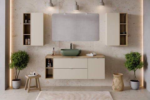 Aufsatzschrank für die Waschtischplatte Dalvira Cremona Eiche 20 × 50 × 44 cm – Ansicht 5