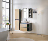 Aufsatzschrank für die Waschtischplatte Monara Diamantgrau 20 × 57 × 44 cm – Ansicht 3