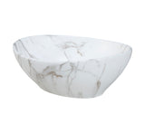 Aufsatzwaschbecken 40,5 × 33 cm – Weiß, matt, oval