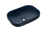 Aufsatzwaschbecken 50,4 × 35,2 cm – Navy Blue Matt, matt, eckig